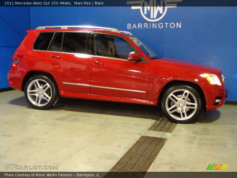 Mars Red / Black 2011 Mercedes-Benz GLK 350 4Matic