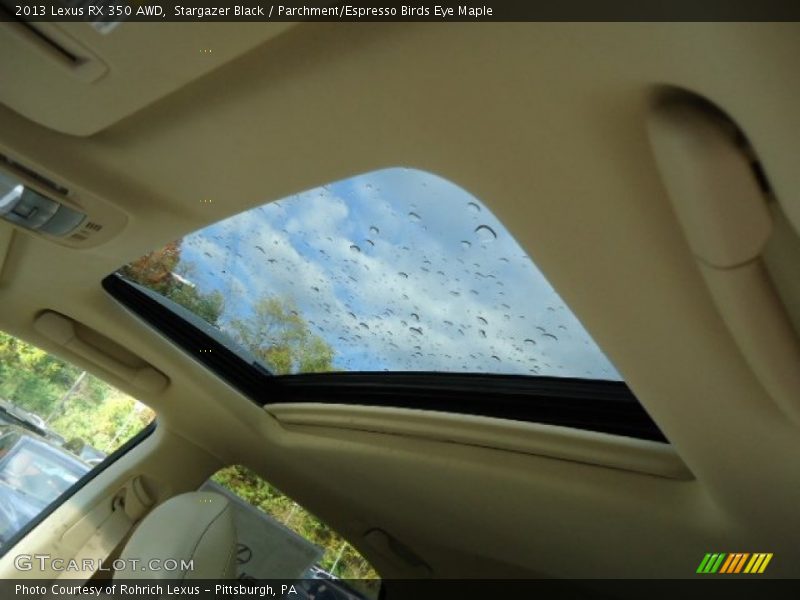 Stargazer Black / Parchment/Espresso Birds Eye Maple 2013 Lexus RX 350 AWD