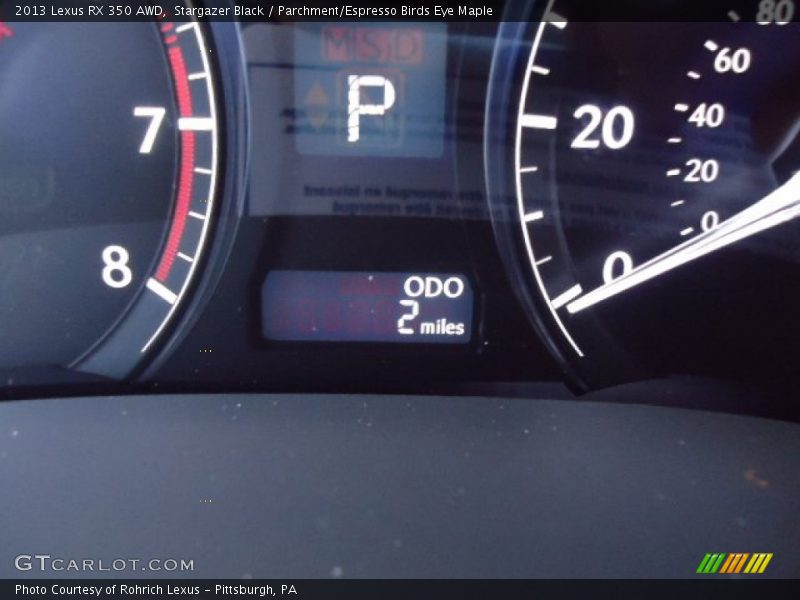 Stargazer Black / Parchment/Espresso Birds Eye Maple 2013 Lexus RX 350 AWD