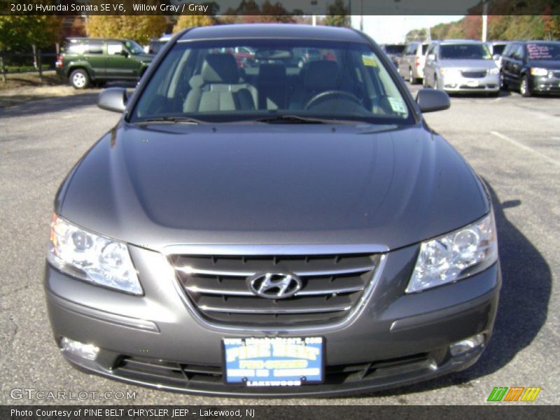 Willow Gray / Gray 2010 Hyundai Sonata SE V6