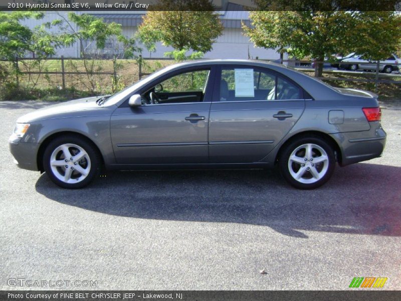 Willow Gray / Gray 2010 Hyundai Sonata SE V6