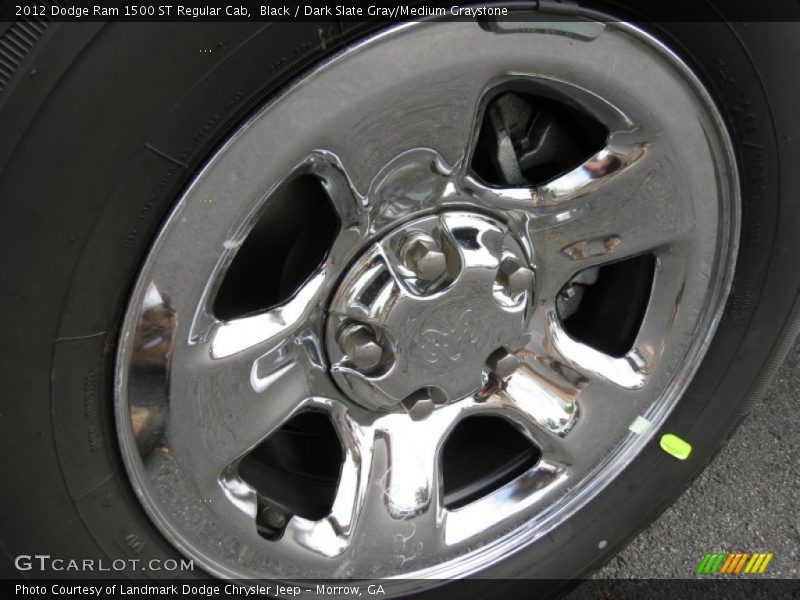 Black / Dark Slate Gray/Medium Graystone 2012 Dodge Ram 1500 ST Regular Cab