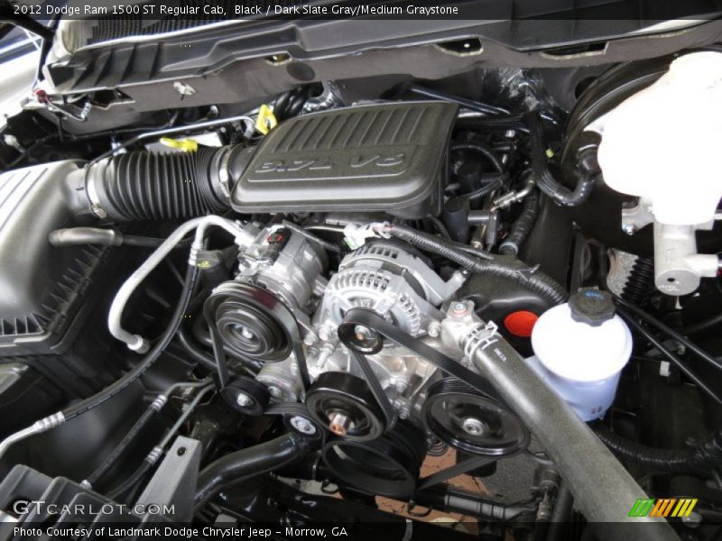 Black / Dark Slate Gray/Medium Graystone 2012 Dodge Ram 1500 ST Regular Cab