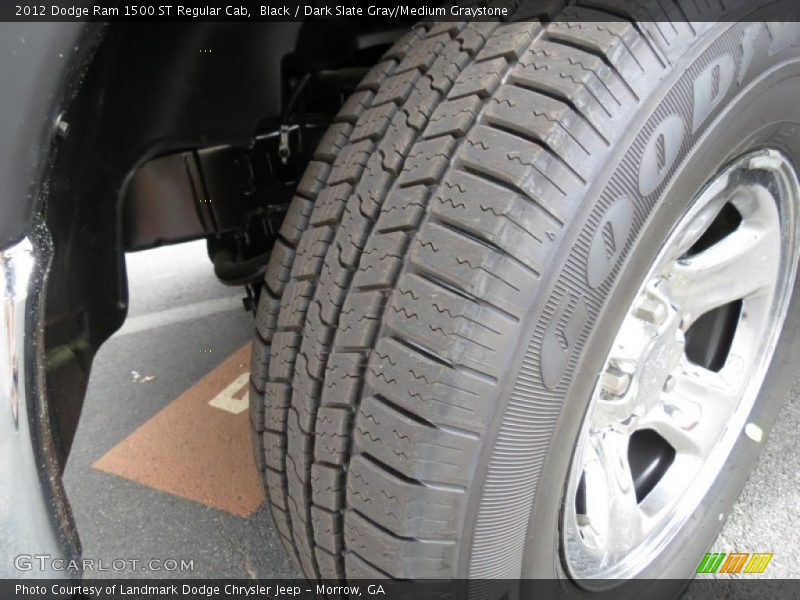 Black / Dark Slate Gray/Medium Graystone 2012 Dodge Ram 1500 ST Regular Cab