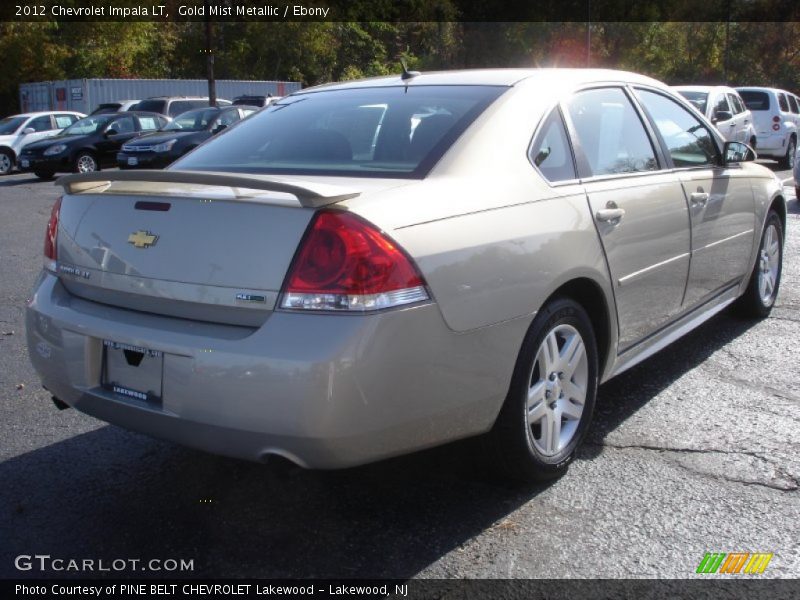 Gold Mist Metallic / Ebony 2012 Chevrolet Impala LT