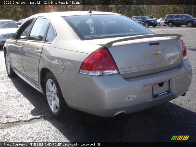 Gold Mist Metallic / Ebony 2012 Chevrolet Impala LT