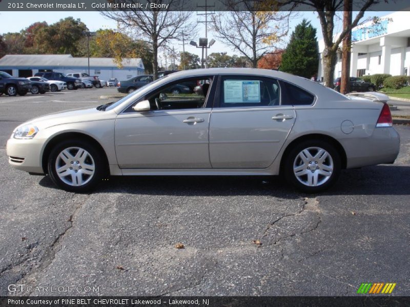 Gold Mist Metallic / Ebony 2012 Chevrolet Impala LT