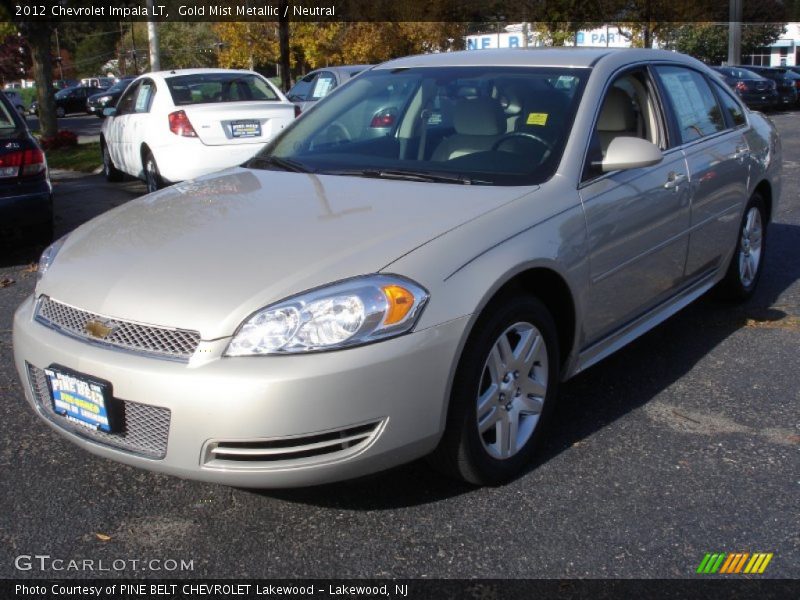 Gold Mist Metallic / Neutral 2012 Chevrolet Impala LT