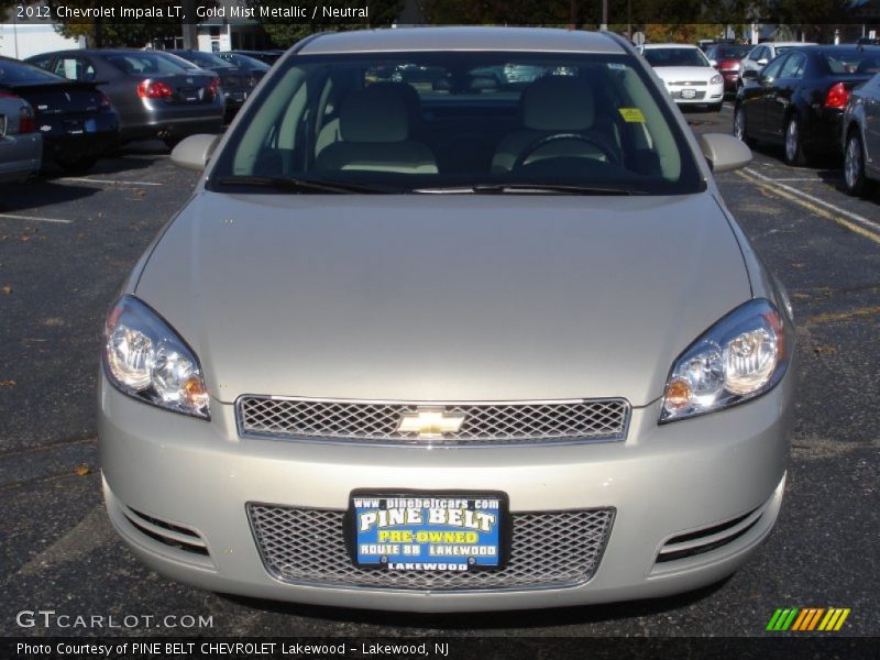 Gold Mist Metallic / Neutral 2012 Chevrolet Impala LT