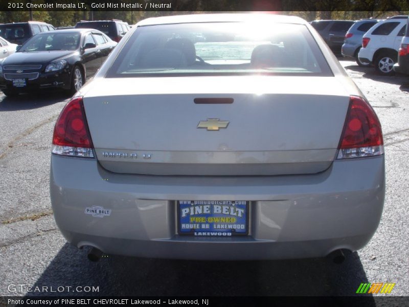 Gold Mist Metallic / Neutral 2012 Chevrolet Impala LT