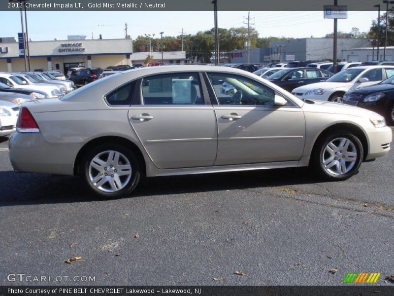 Gold Mist Metallic / Neutral 2012 Chevrolet Impala LT