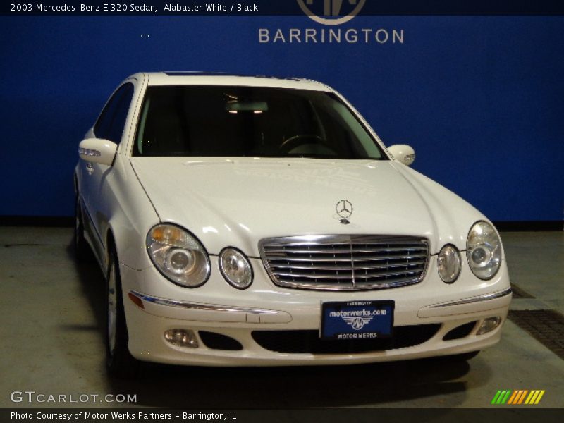 Alabaster White / Black 2003 Mercedes-Benz E 320 Sedan