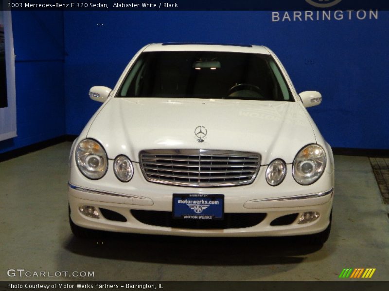 Alabaster White / Black 2003 Mercedes-Benz E 320 Sedan