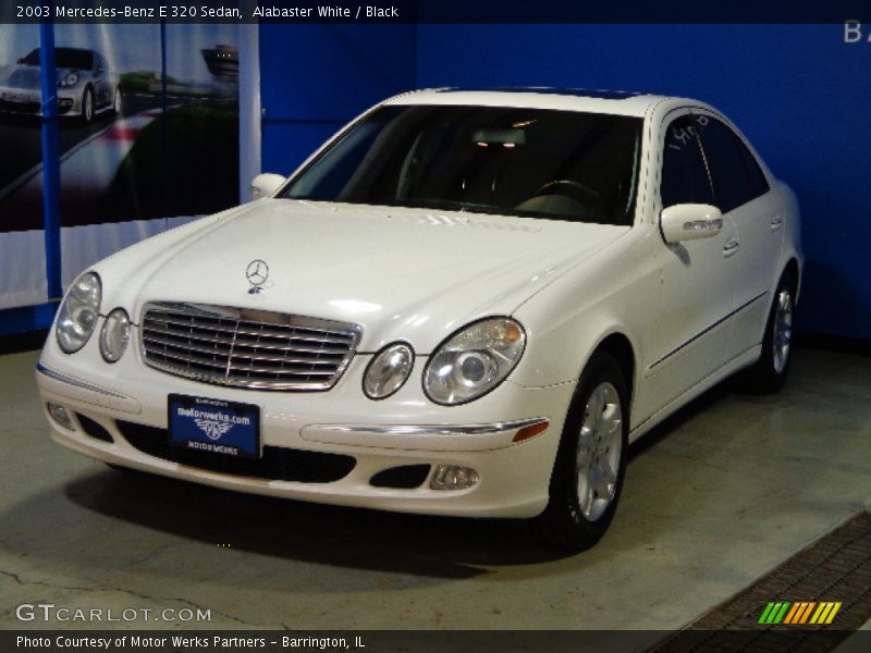Alabaster White / Black 2003 Mercedes-Benz E 320 Sedan