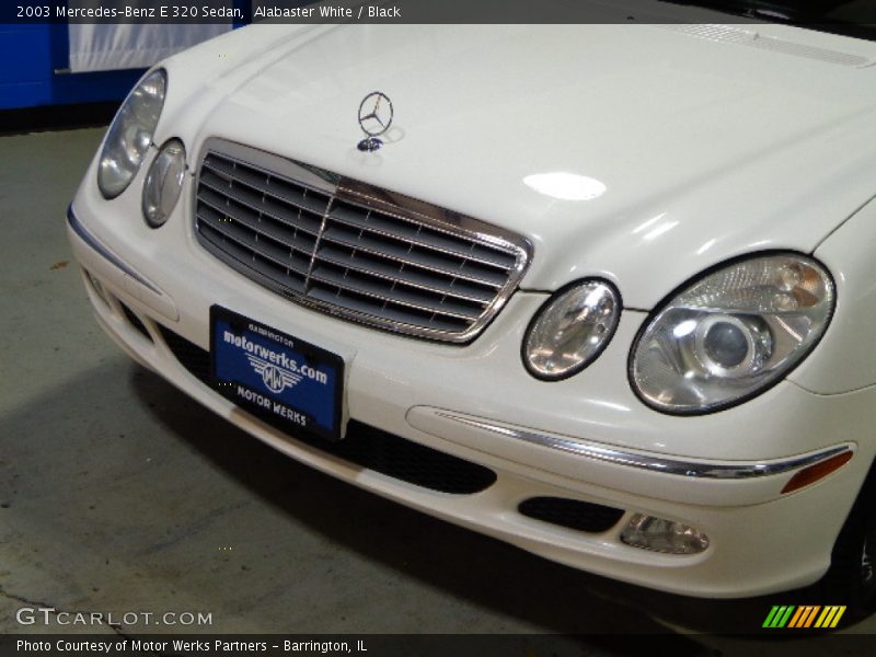 Alabaster White / Black 2003 Mercedes-Benz E 320 Sedan