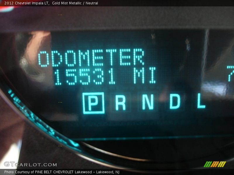 Gold Mist Metallic / Neutral 2012 Chevrolet Impala LT