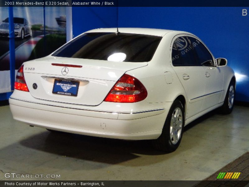Alabaster White / Black 2003 Mercedes-Benz E 320 Sedan