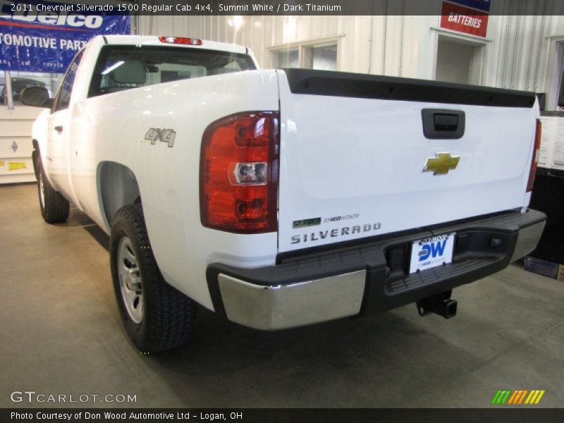 Summit White / Dark Titanium 2011 Chevrolet Silverado 1500 Regular Cab 4x4