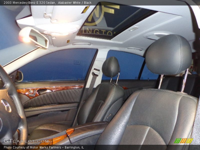 Alabaster White / Black 2003 Mercedes-Benz E 320 Sedan