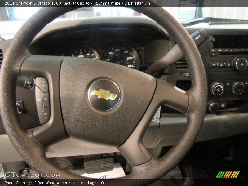 Summit White / Dark Titanium 2011 Chevrolet Silverado 1500 Regular Cab 4x4