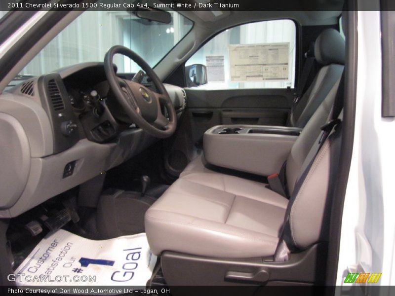 Summit White / Dark Titanium 2011 Chevrolet Silverado 1500 Regular Cab 4x4