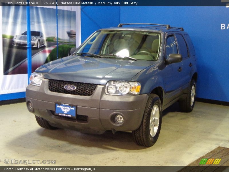 Norsea Blue Metallic / Medium/Dark Flint Grey 2005 Ford Escape XLT V6 4WD