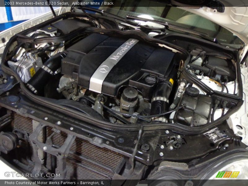 Alabaster White / Black 2003 Mercedes-Benz E 320 Sedan