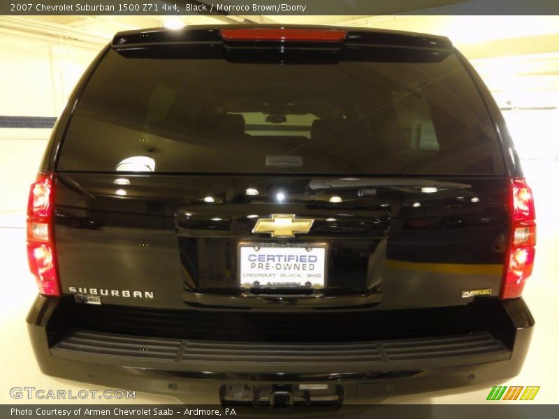 Black / Morroco Brown/Ebony 2007 Chevrolet Suburban 1500 Z71 4x4