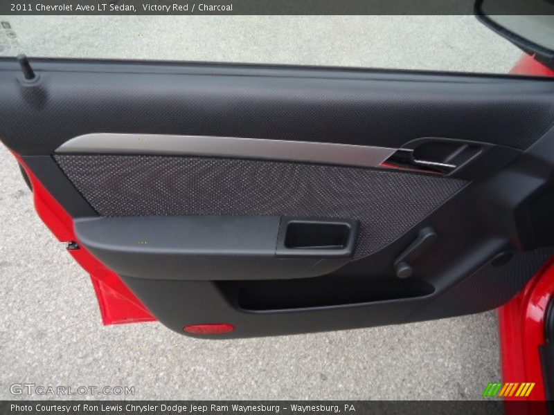Victory Red / Charcoal 2011 Chevrolet Aveo LT Sedan