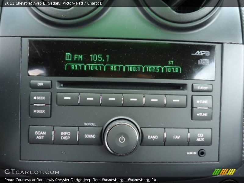 Victory Red / Charcoal 2011 Chevrolet Aveo LT Sedan