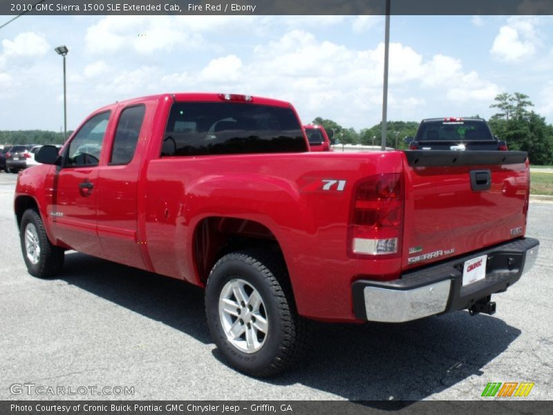 Fire Red / Ebony 2010 GMC Sierra 1500 SLE Extended Cab