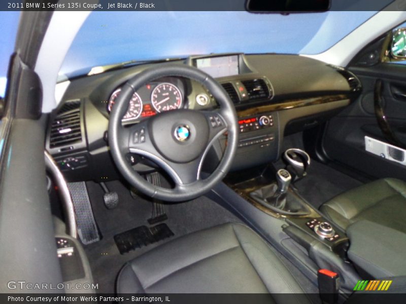 Jet Black / Black 2011 BMW 1 Series 135i Coupe