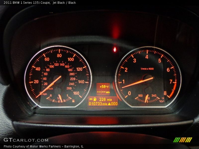Jet Black / Black 2011 BMW 1 Series 135i Coupe