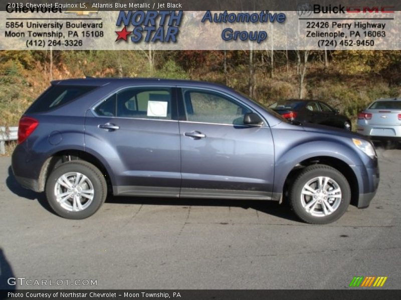 Atlantis Blue Metallic / Jet Black 2013 Chevrolet Equinox LS