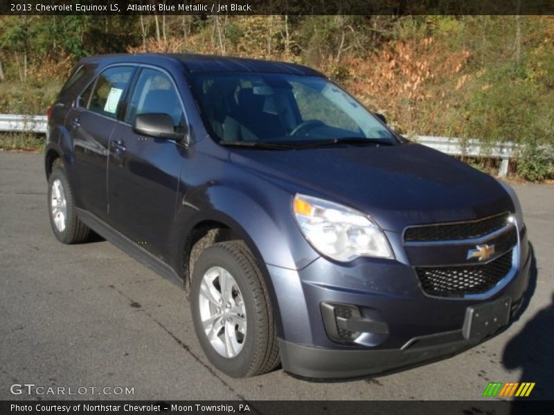 Atlantis Blue Metallic / Jet Black 2013 Chevrolet Equinox LS