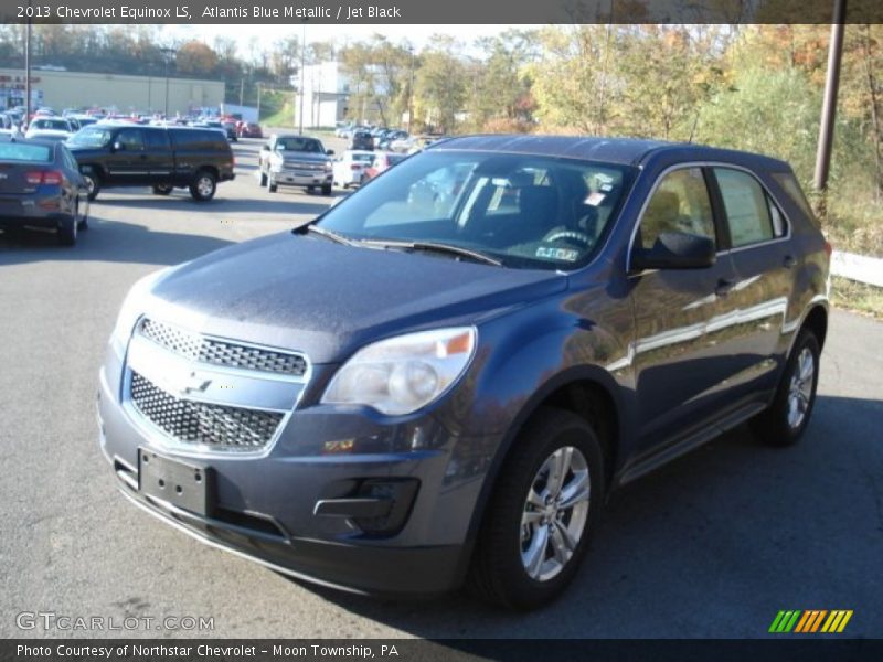 Atlantis Blue Metallic / Jet Black 2013 Chevrolet Equinox LS