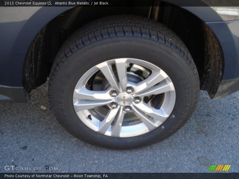 Atlantis Blue Metallic / Jet Black 2013 Chevrolet Equinox LS