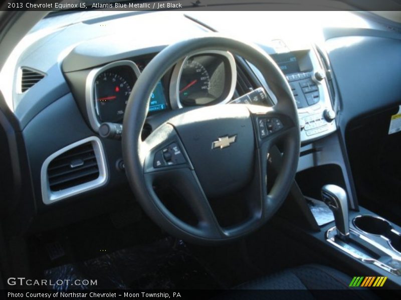 Atlantis Blue Metallic / Jet Black 2013 Chevrolet Equinox LS