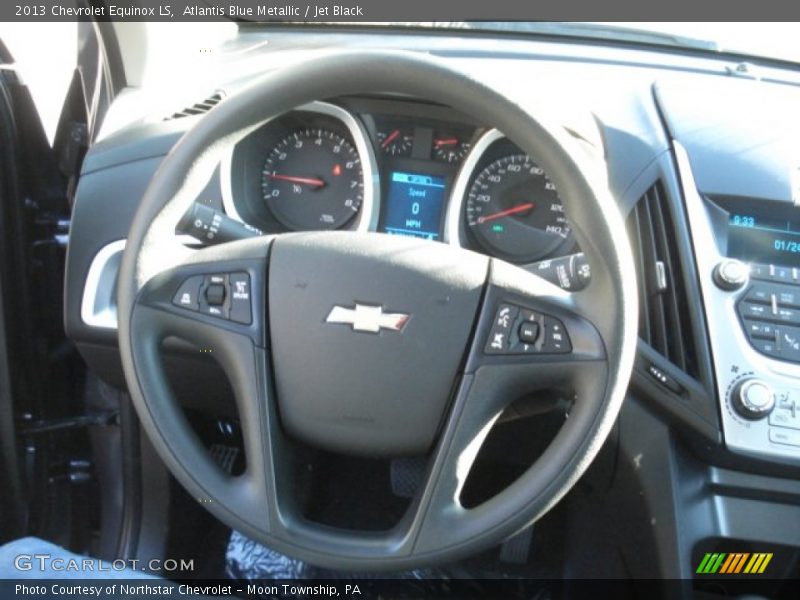 Atlantis Blue Metallic / Jet Black 2013 Chevrolet Equinox LS