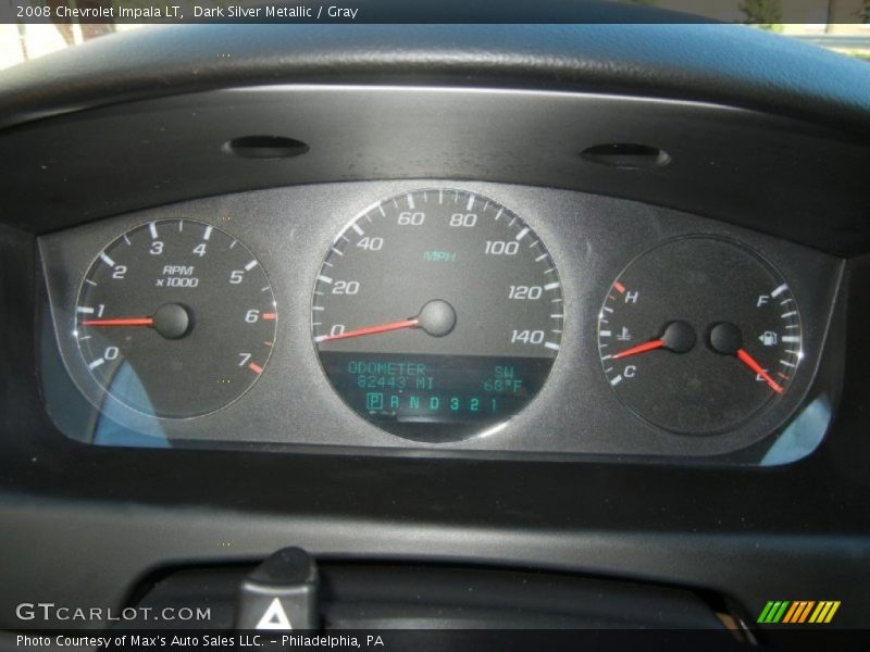 Dark Silver Metallic / Gray 2008 Chevrolet Impala LT