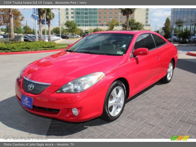 Absolutely Red / Ivory 2004 Toyota Solara SLE V6 Coupe