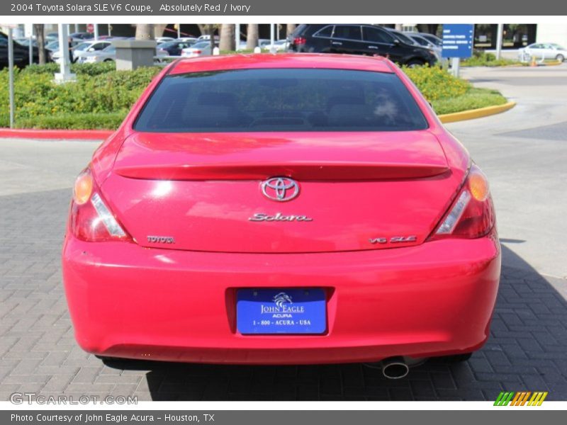 Absolutely Red / Ivory 2004 Toyota Solara SLE V6 Coupe