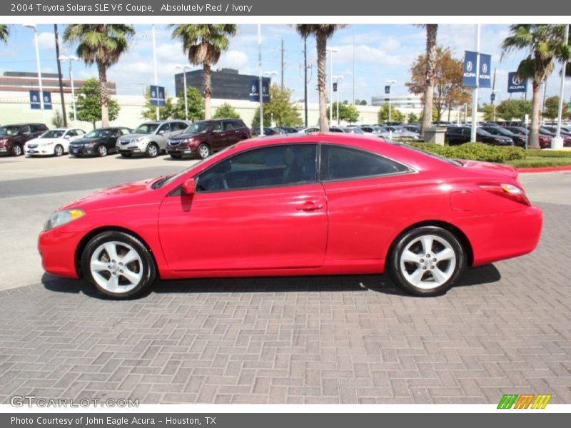 Absolutely Red / Ivory 2004 Toyota Solara SLE V6 Coupe