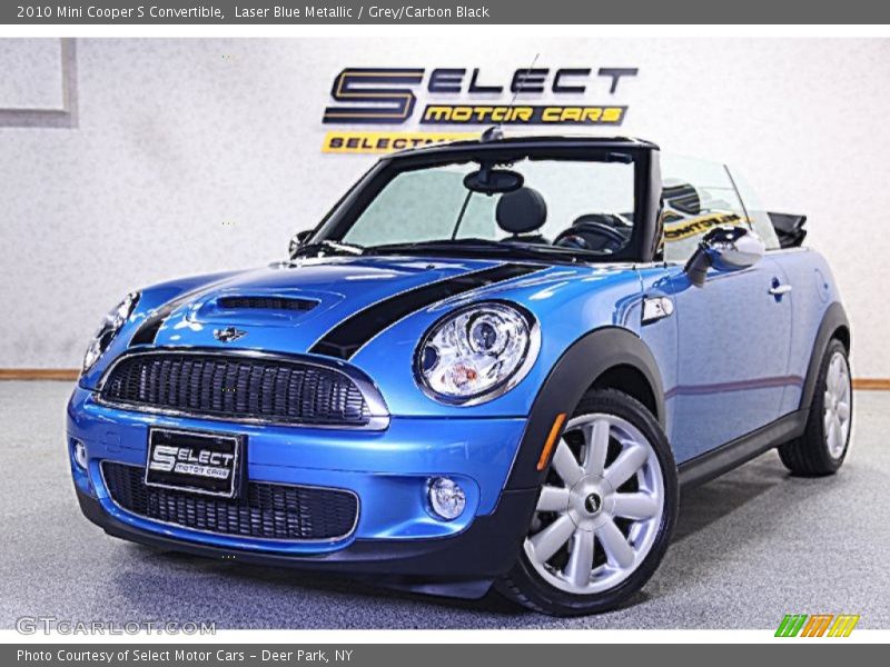 Laser Blue Metallic / Grey/Carbon Black 2010 Mini Cooper S Convertible