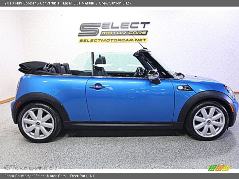 Laser Blue Metallic / Grey/Carbon Black 2010 Mini Cooper S Convertible