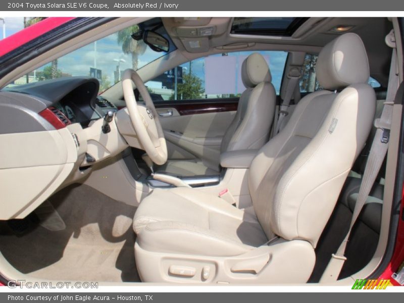 Absolutely Red / Ivory 2004 Toyota Solara SLE V6 Coupe