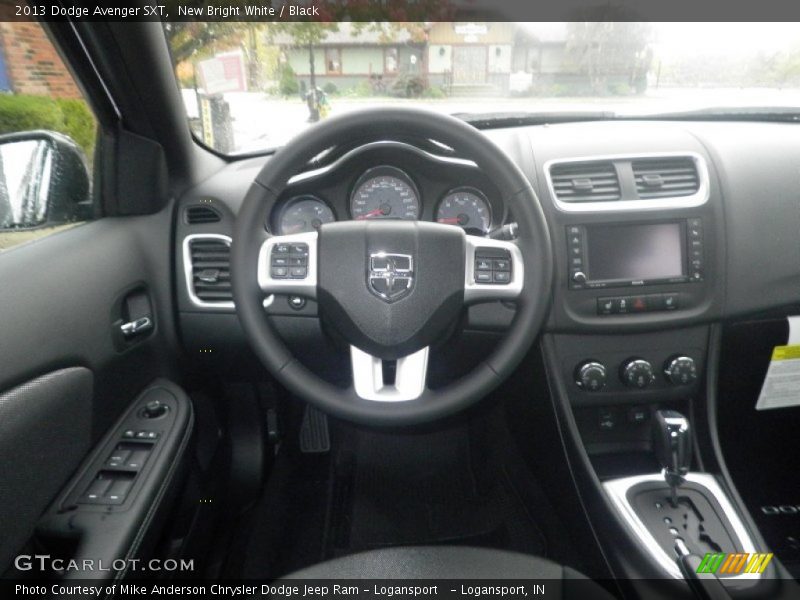 New Bright White / Black 2013 Dodge Avenger SXT