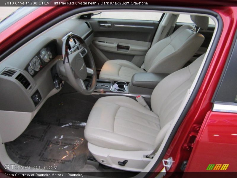 Inferno Red Crystal Pearl / Dark Khaki/Light Graystone 2010 Chrysler 300 C HEMI