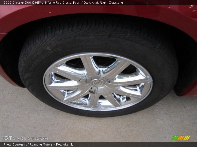 Inferno Red Crystal Pearl / Dark Khaki/Light Graystone 2010 Chrysler 300 C HEMI