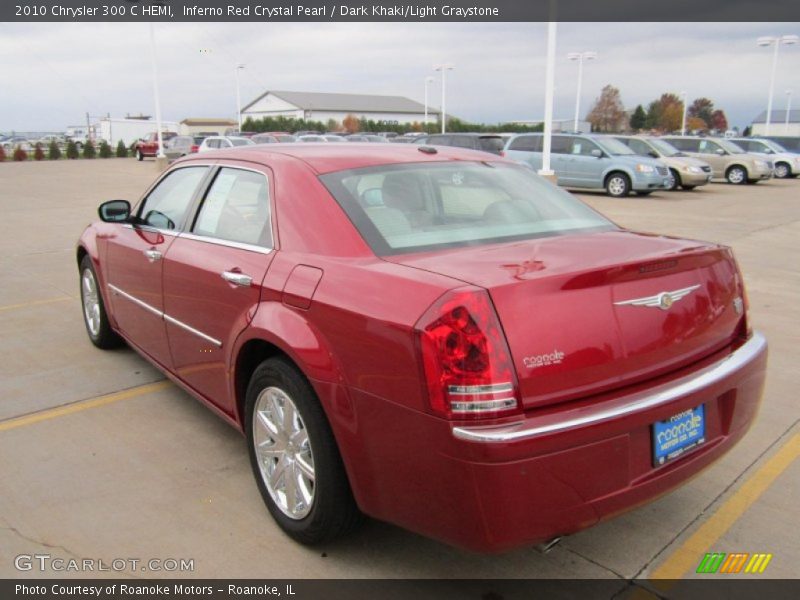 Inferno Red Crystal Pearl / Dark Khaki/Light Graystone 2010 Chrysler 300 C HEMI
